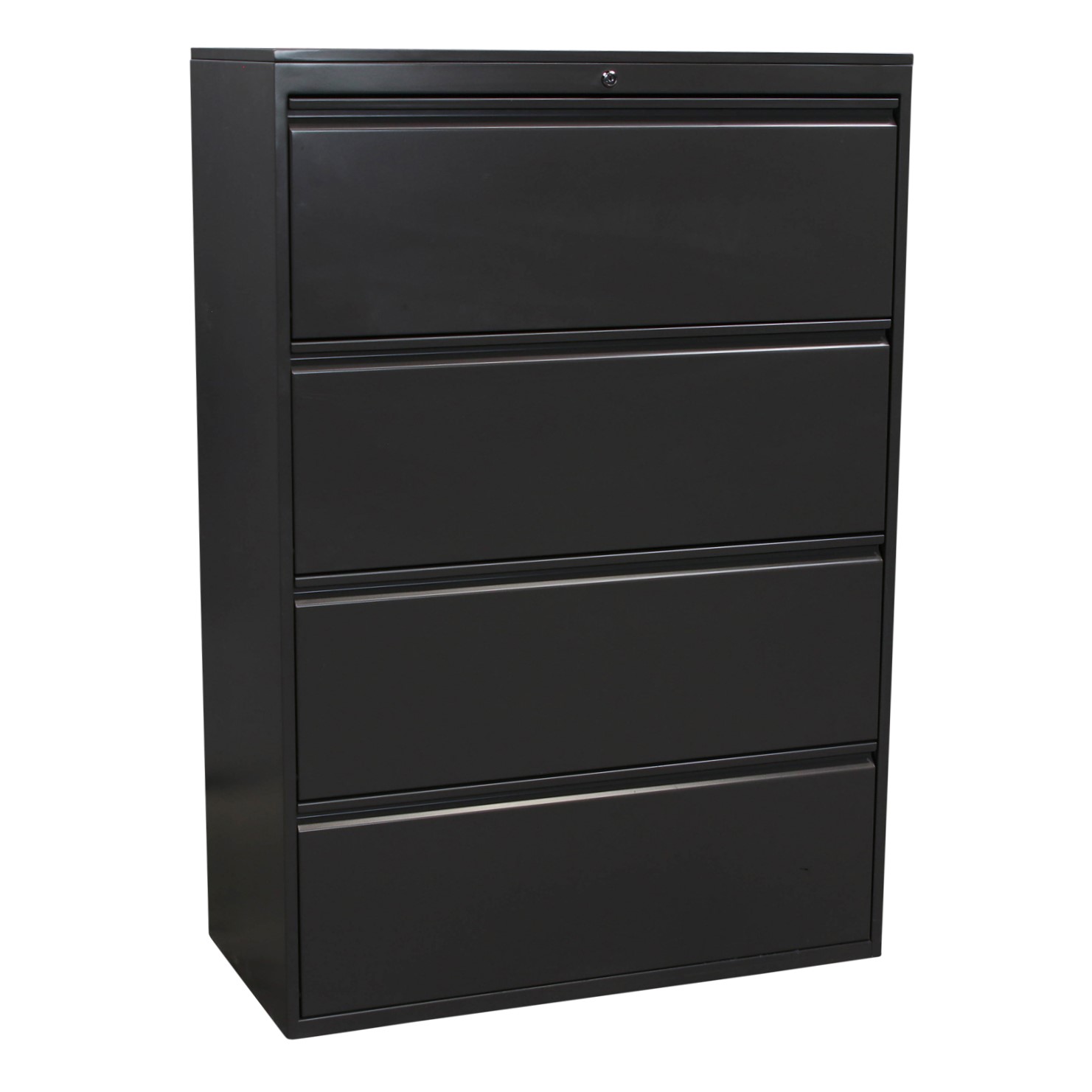 Great Openings Used 4 Drawer 36 Inch Lateral File, Gray