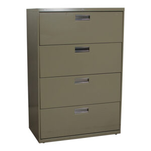 HON Used 4 Drawer 36 In Lateral File, Putty