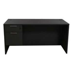 Jersey Factory Clearance 30x60 Single Pedestal Desk, Graphite