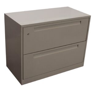 Steelcase Used 2 Drawer 36 In Lateral File, Putty