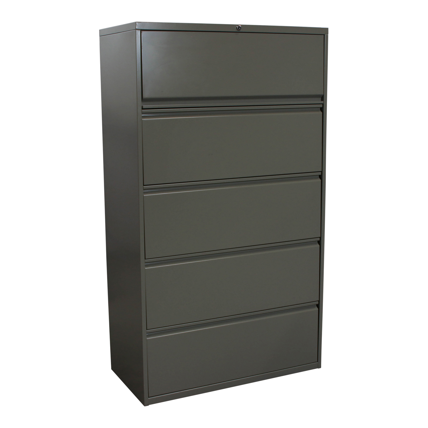 Used 36 In Lateral File 5 Drawer, Gray