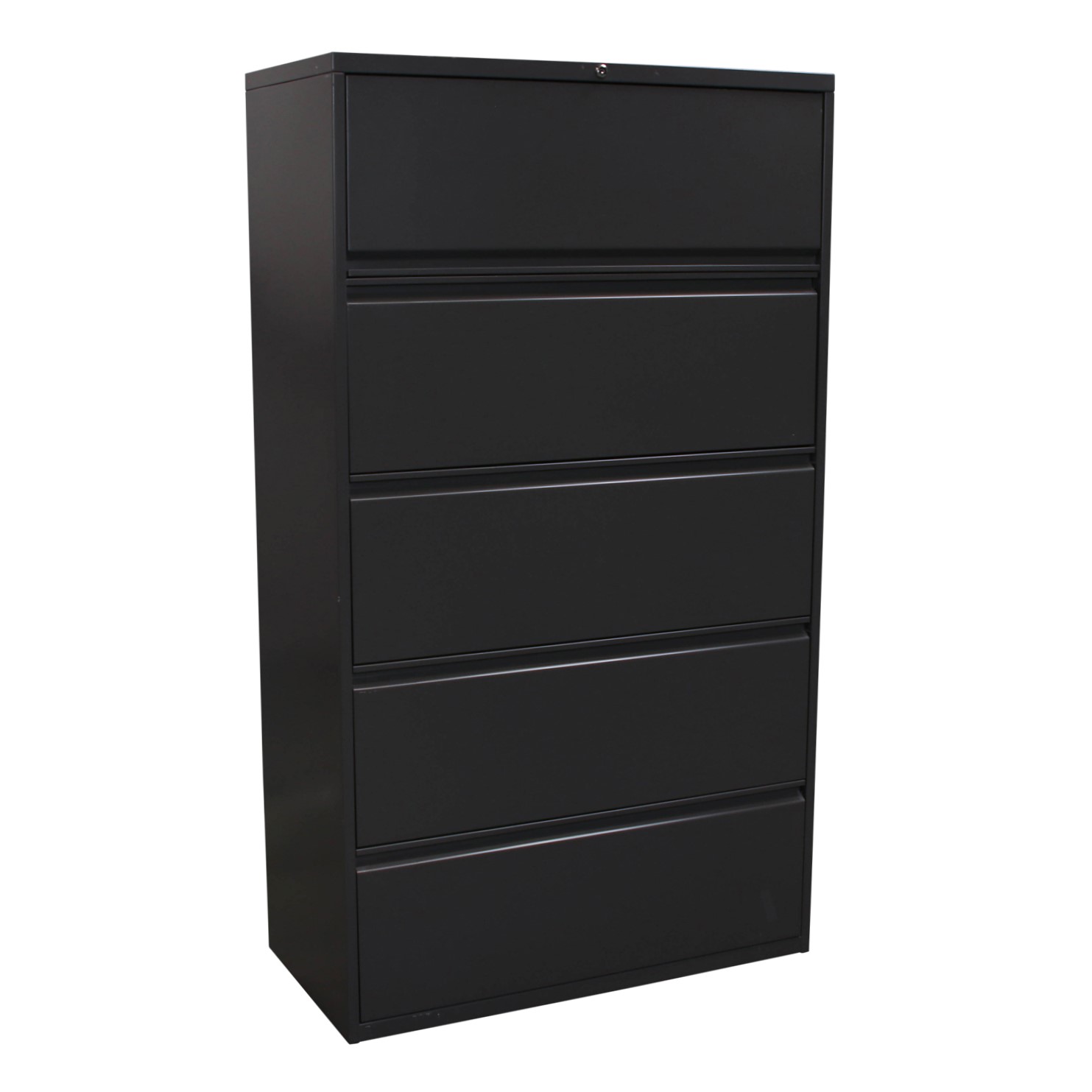 Used 36 In Lateral File 5 Drawer, Gray