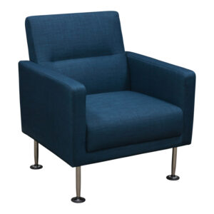 Celeste by goSIT Modern Fabric Reception Chair, Dark Blue