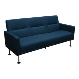 Celeste by goSIT Modern Fabric Reception Couch, Dark Blue