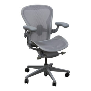 Herman Miller Aeron Remastered V2 Used Size B Task Chair, Mineral