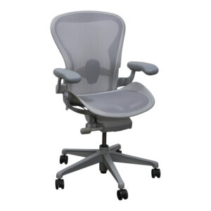 Herman Miller Aeron Remastered V2 Used Size B Conference Chair, Mineral