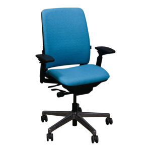 Steelcase Amia Used Task Chair w Aluminum Base, Splash Blue