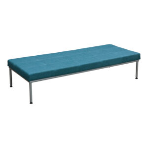 24x58 Used Fabric Low Profile Bench, Turquoise