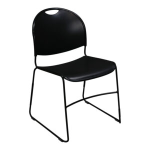 Haworth System 12 Used Stack Chair, Black