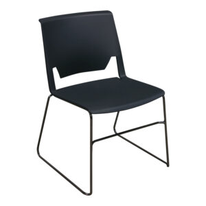 Haworth Very Sled Base Used Stack Chair, Gray