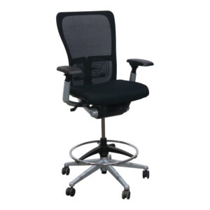 Haworth Zody Classic Mesh Back Used Task Stool, Black