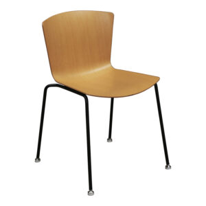 Leland Used Wood Stack Chair, Oak