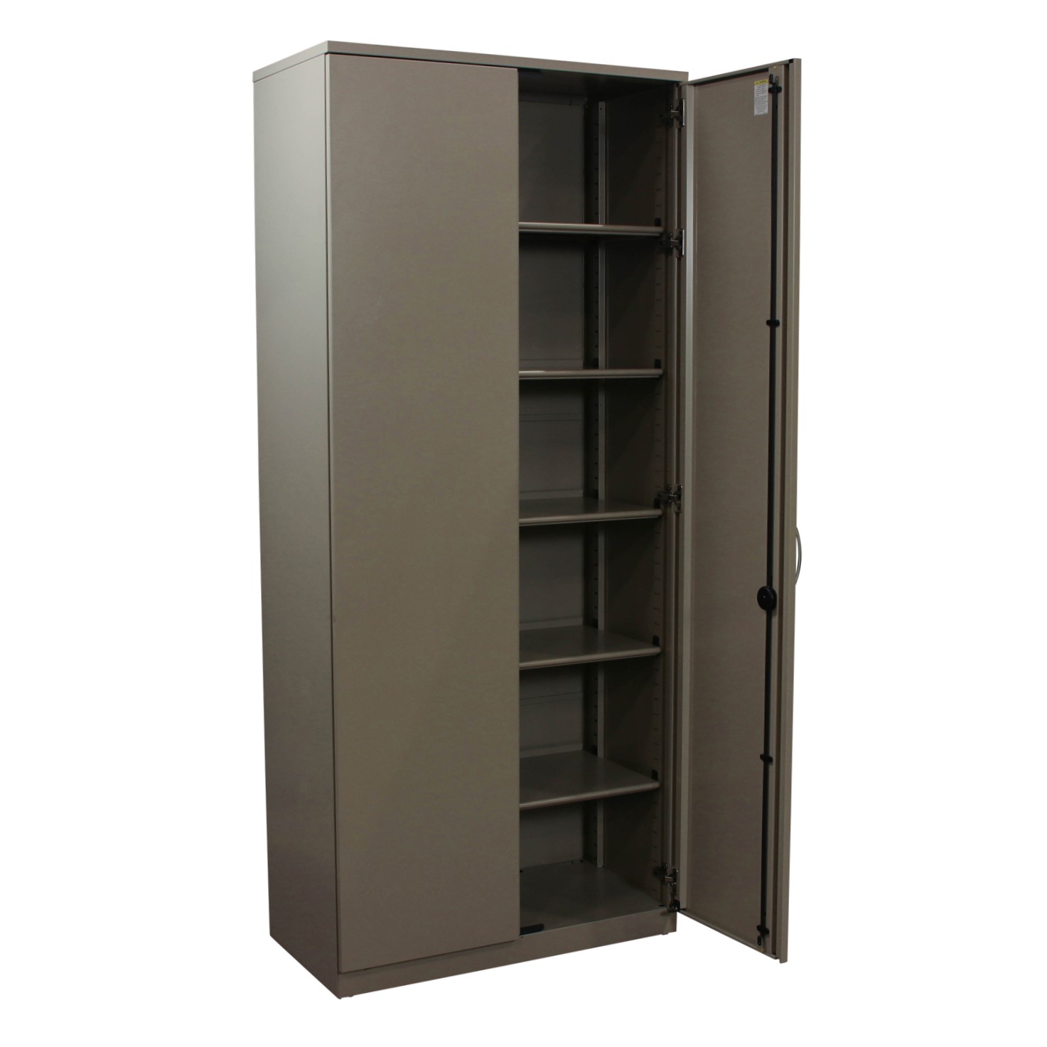 Steelcase Used Two Door Storage Cabinet 36x83 Inch, Mineral