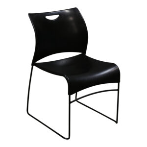Stylex Vibe Used Stack Chair, Black