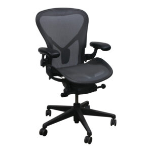 Herman Miller Aeron Remastered V2 Posturefit Used Task Chair, Graphite