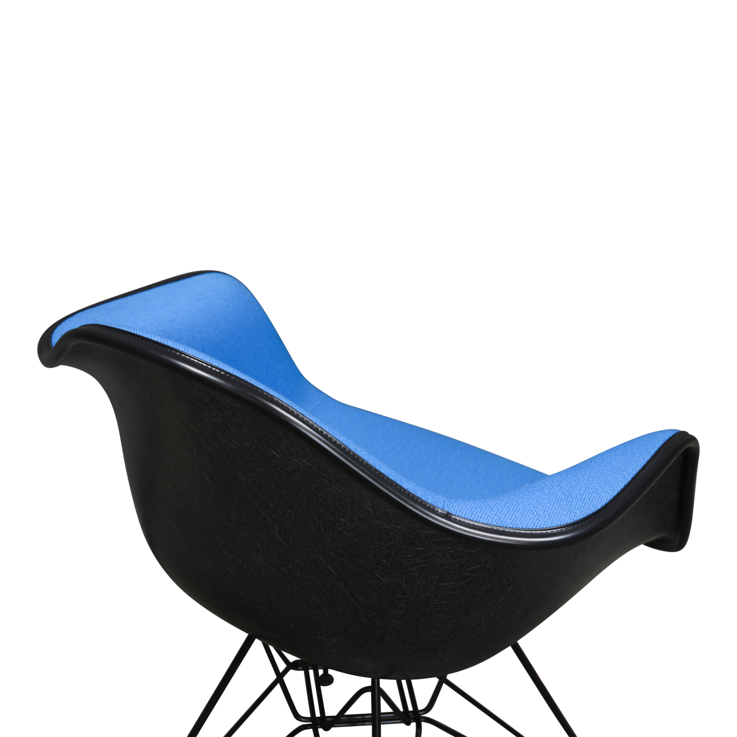 Herman Miller Eames Used Molded Fiberglass Armchair, Blue and