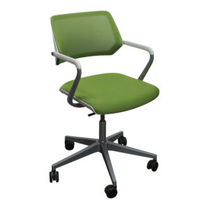 Steelcase QiVi Used Mesh Conference Chair, Green
