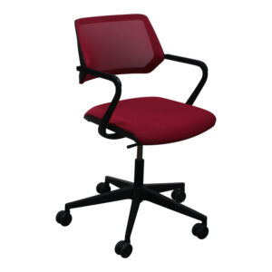 Steelcase QiVi Used Mesh Conference Chair, Red