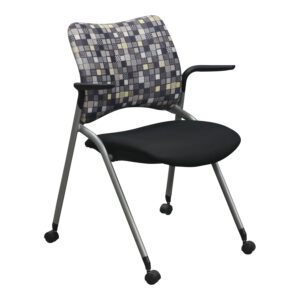 Encore Nexxt Used Mobile Nesting Chair w Black Seat, Multicolored