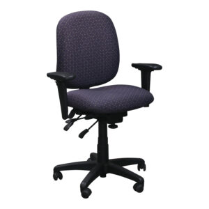 Exemplis Used Ergonomic Task Chair, Purple Pattern