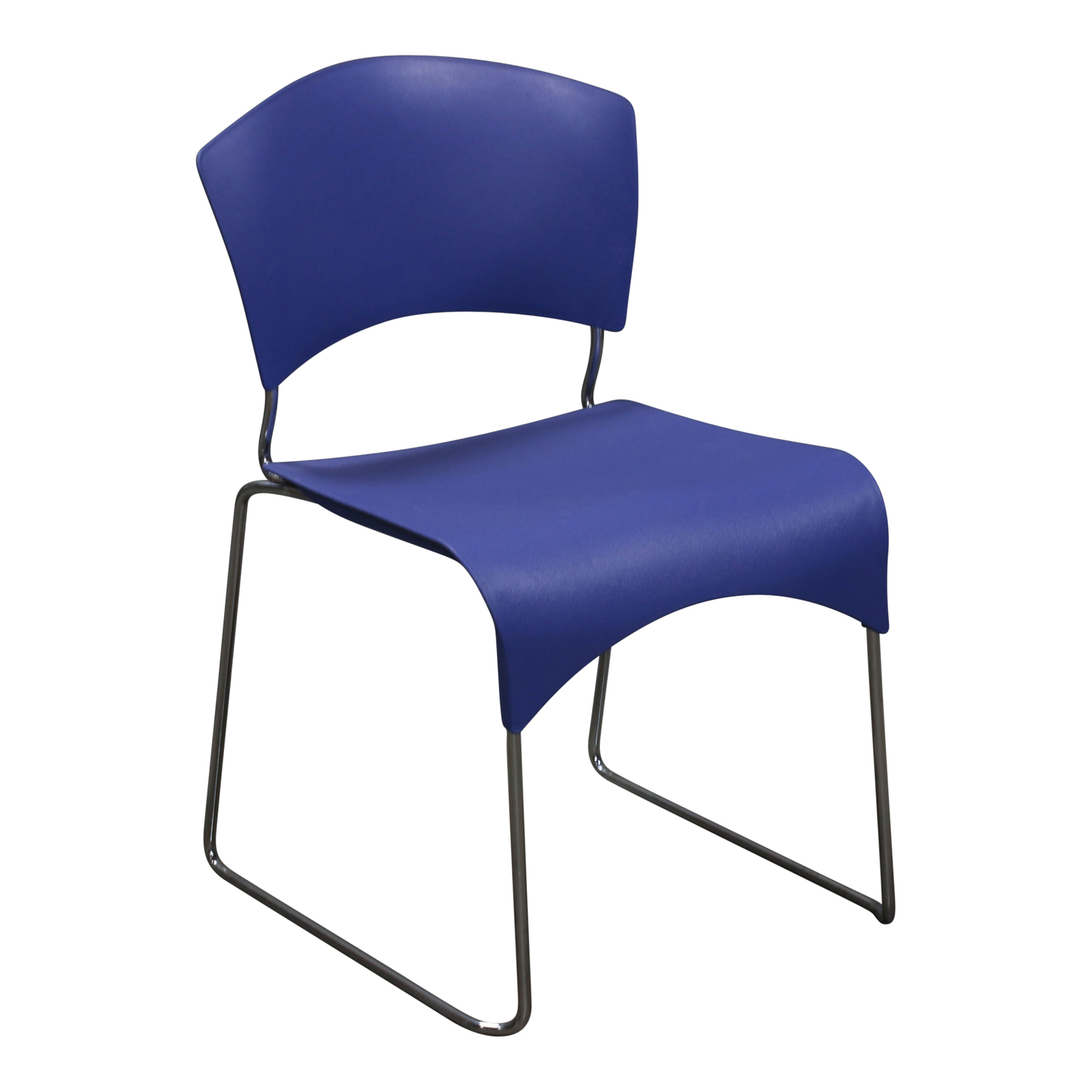 Fixtures Furniture Jazz Used Stack Chair, Purple - National Office ...