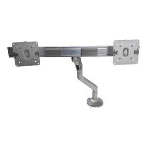 Humanscale Used Monitor Arm w Dual Mounts, Silver