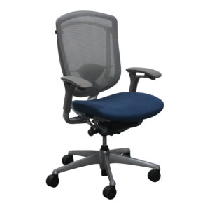 Teknion Contessa Used Mesh Task Chair, Blue Night
