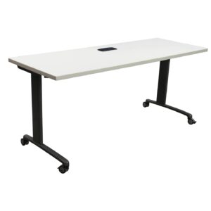 Teknion Used 24x66 Training Table w Power Grommet, White