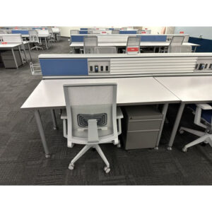 Knoll Fence Used 30x60 Stations, Gray and Blue