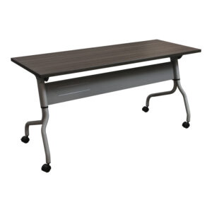 goSIT 24x71 Mobile Nesting Training Table with Modesty Panel, Gray