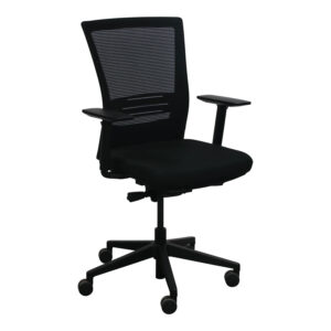 AIS Upton Used Mesh Back Chair, Black