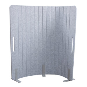 67x67 Free Standing Used Acoustic Divider Screen, Gray