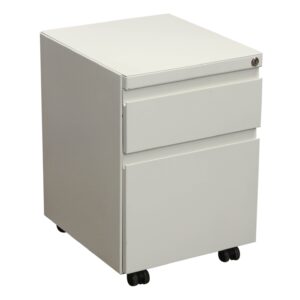 Haworth Used Box File Mobile Pedestal, Off-White