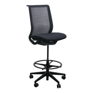 Steelcase Think Used Armless Task Stool, Graphite