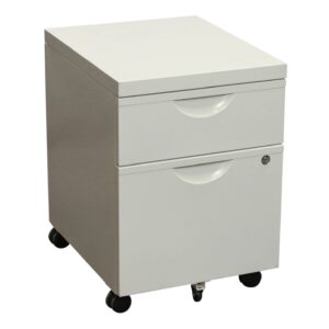 Used Box File Mobile Pedestal, White
