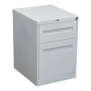 Used Box File Mobile Pedestal, White