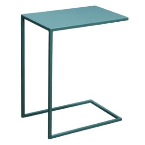 Used Metal Personal Table, Teal