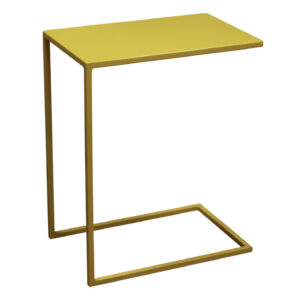 Used Metal Personal Table, Yellow