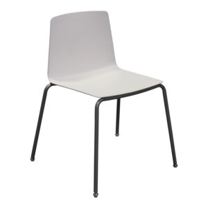 Allsteel Vicinity Used Stack Chair, White