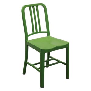 Emeco 111 Navy Used Cafe Chair, Green