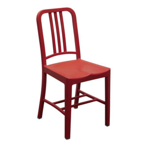 Emeco 111 Navy Used Cafe Chair, Persimmon