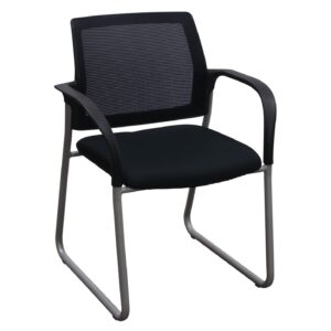HON Ignition Series Used Mesh Back Sled Base Side Chair, Black
