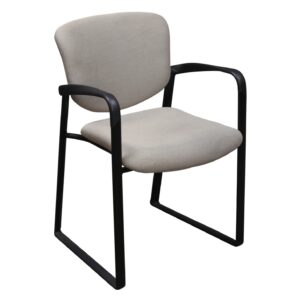 Haworth Improv Used Sled Base Chair, Beige Pattern