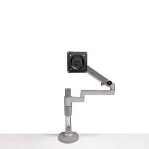Humanscale M8.1 Used Heavy Duty Single Monitor Arm, Gray and Black