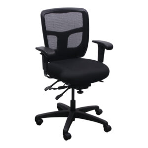 Office Master YS72 Used Mesh Mid Back Task Chair, Black