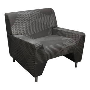 Kincaid Used Lounge Guest Chair, Gray Pattern