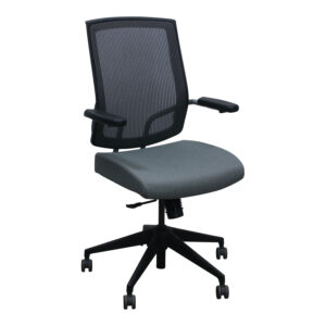 SitOnIt Focus Used Graphite Mesh High Back Conference Chair, Gray Seat