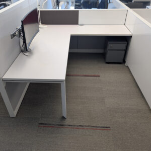 Steelcase Answer 6.5x7 Used Cubicle, Gray