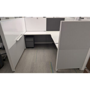 Steelcase Answer 6.5x7 Used Cubicle, Gray
