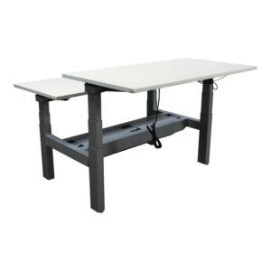Steelcase Used Adjustable Height Double Desk for 2, White